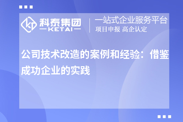 公司技术改造的案例和经验:借鉴成功企业的实践