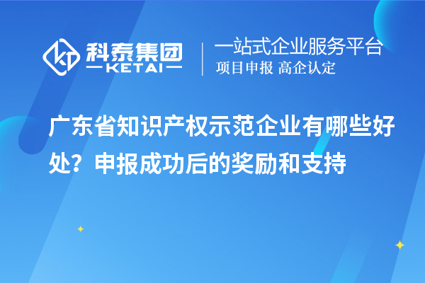 广东省知识产权示范企业有哪些好处?申报成功后的奖励和支持