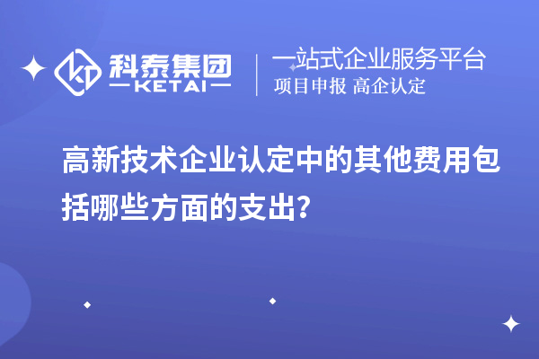 高新技术企业认定中的其他费用包括哪些方面的支出？