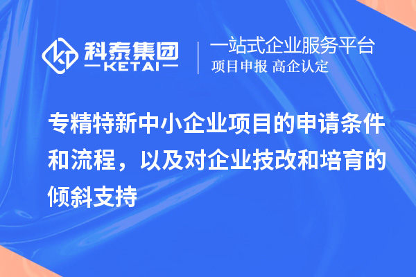 专精特新中小企业项目的申请条件和流程，以及对企业技改和培育的倾斜支持