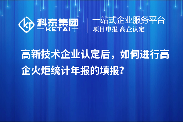高新技术企业认定后，如何进行高企火炬统计年报的填报？