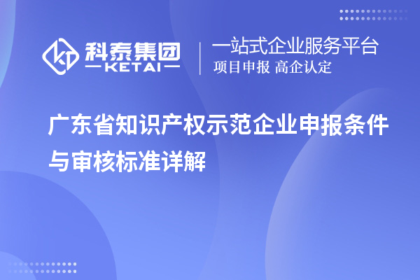 广东省知识产权示范企业申报条件与审核标准详解