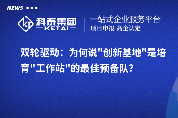 双轮驱动：为何说"创新基地"是培育"工作站"的最佳预备队？